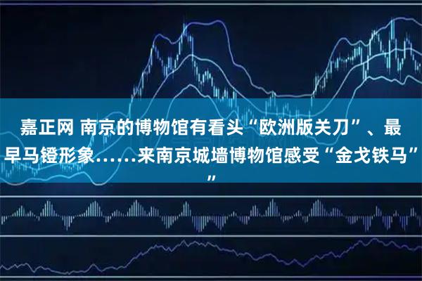 嘉正网 南京的博物馆有看头“欧洲版关刀”、最早马镫形象……来南京城墙博物馆感受“金戈铁马”